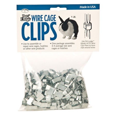 Pet Lodge Pet Lodge Metal Cage Clips Silver ACC1